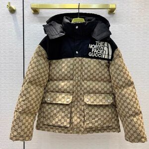 Gucci Black and Tan Puffer Jacket
